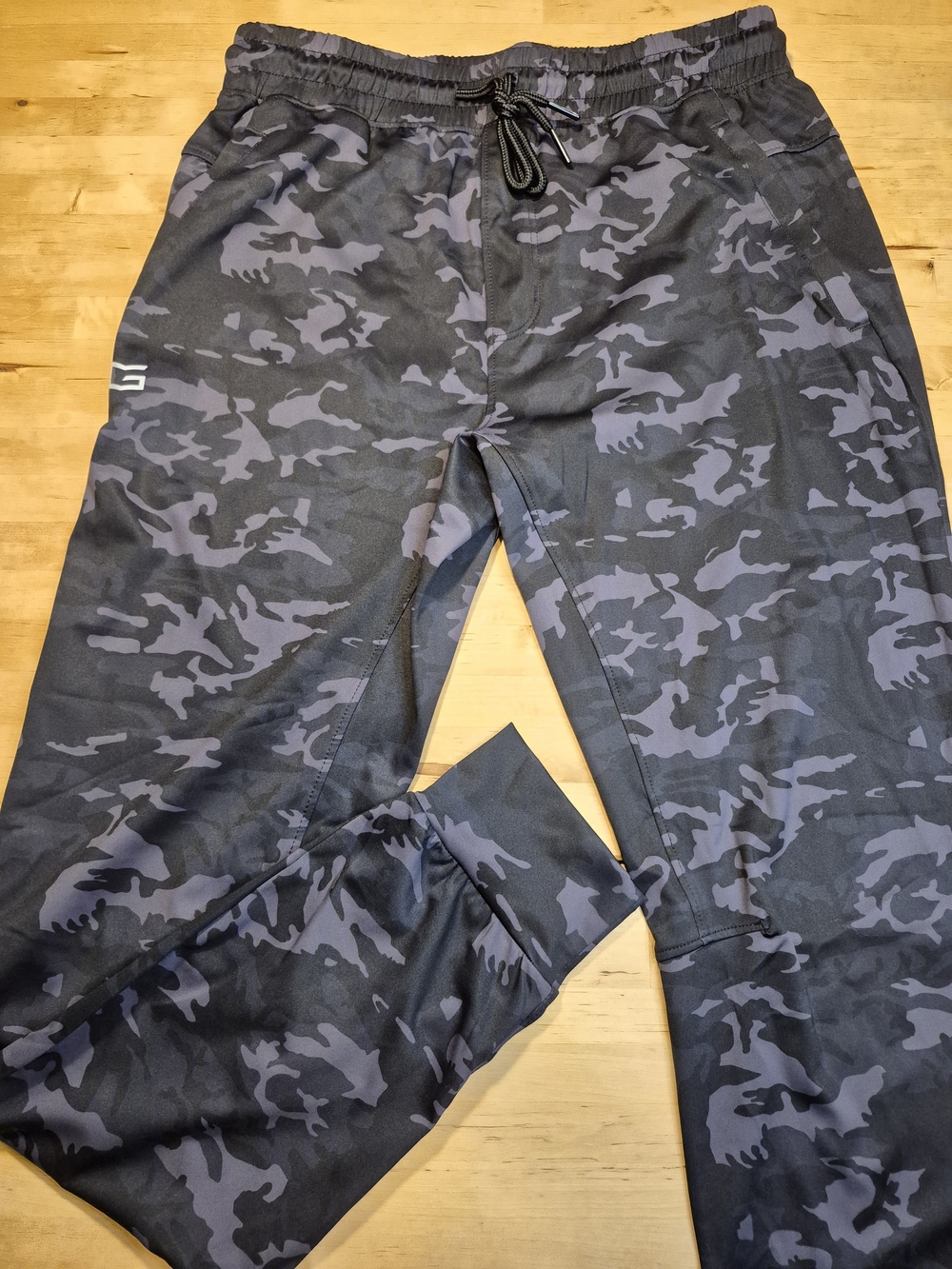 Men's Black & Gray Camo Jogger Sweatpants